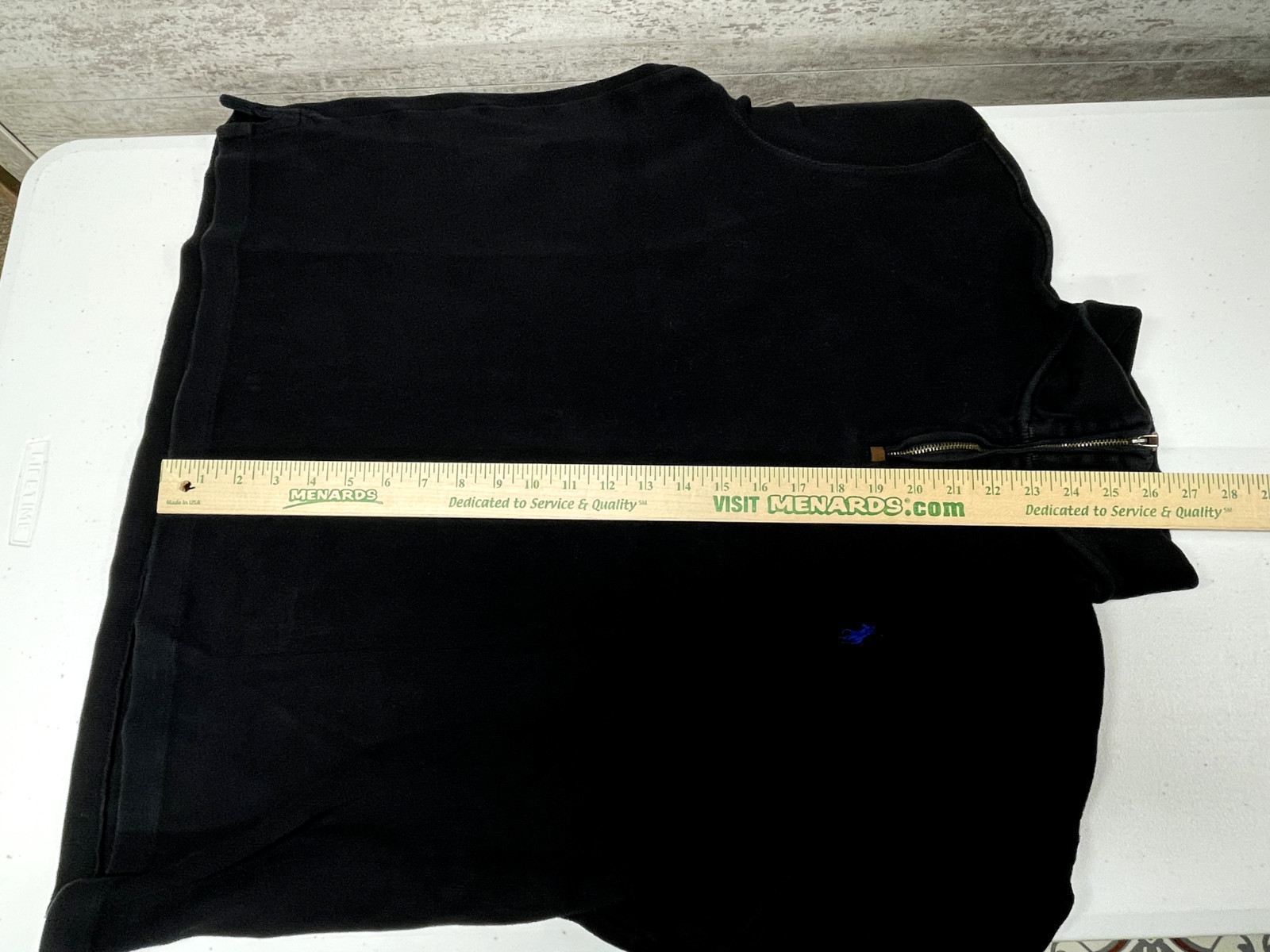 Ralph Lauren Polo Quarter Zip Mens XL Black Sweater Pullover Made In Sri Lanka gallery