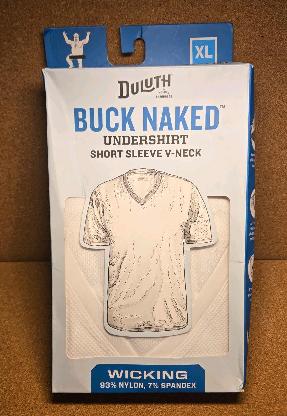 Duluth Trading Co Men's White Go Buck Naked Performance Crew Undershirt Size XL gallery