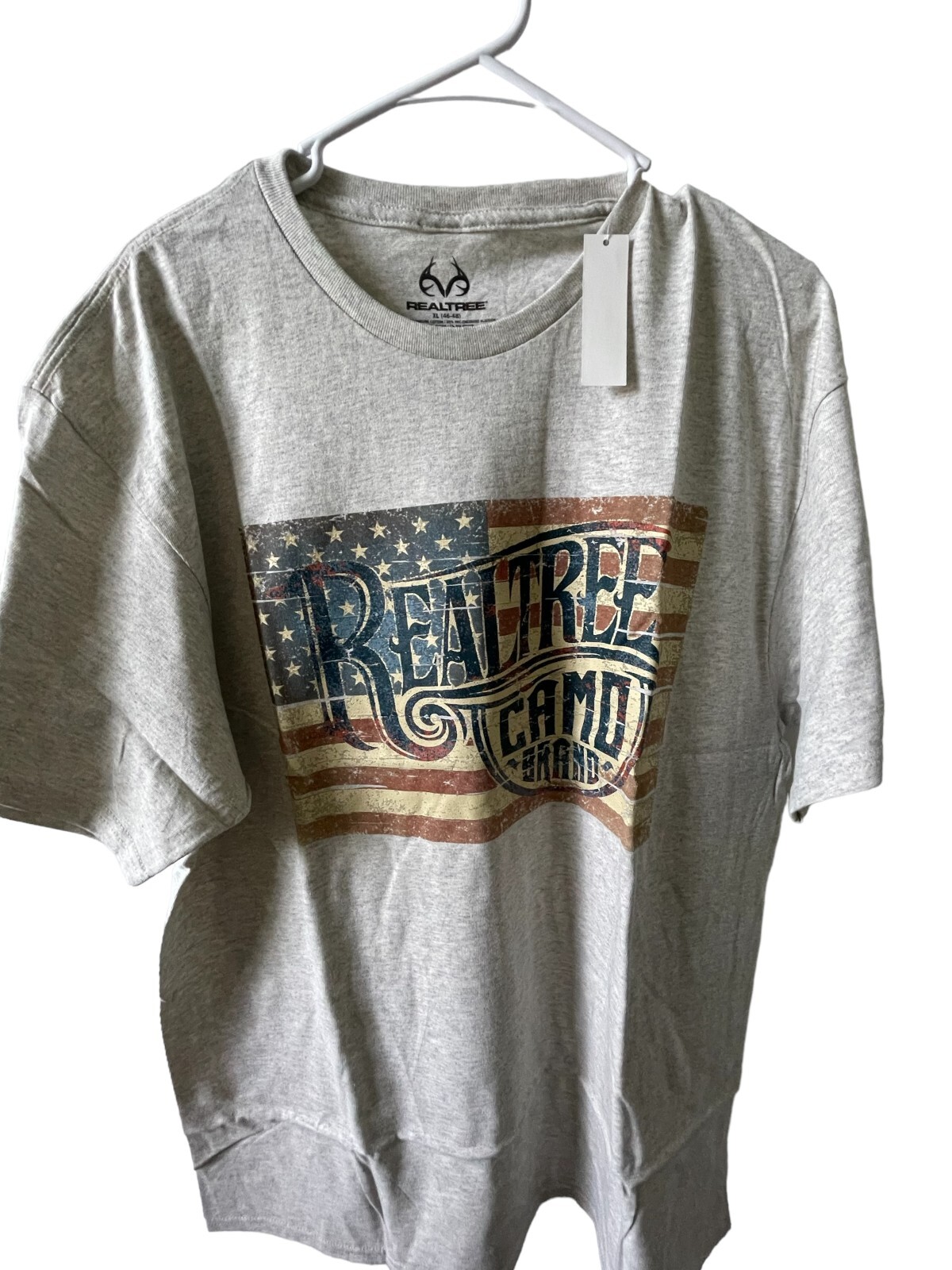 Realtree Camo flag American Flag Camouflage S/S Size XL NWT