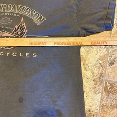 90’s Single Stitch Harley Tee Harley Davidson black tee with eagle graphic L