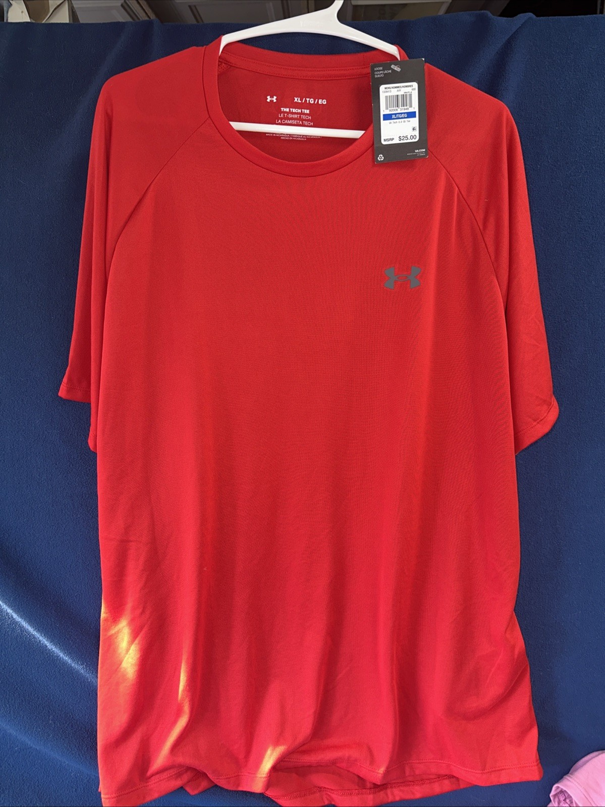 Under Armour 1326413 Men’s UA Tech 2.0 Short Sleeve T-Shirt Red Size Large