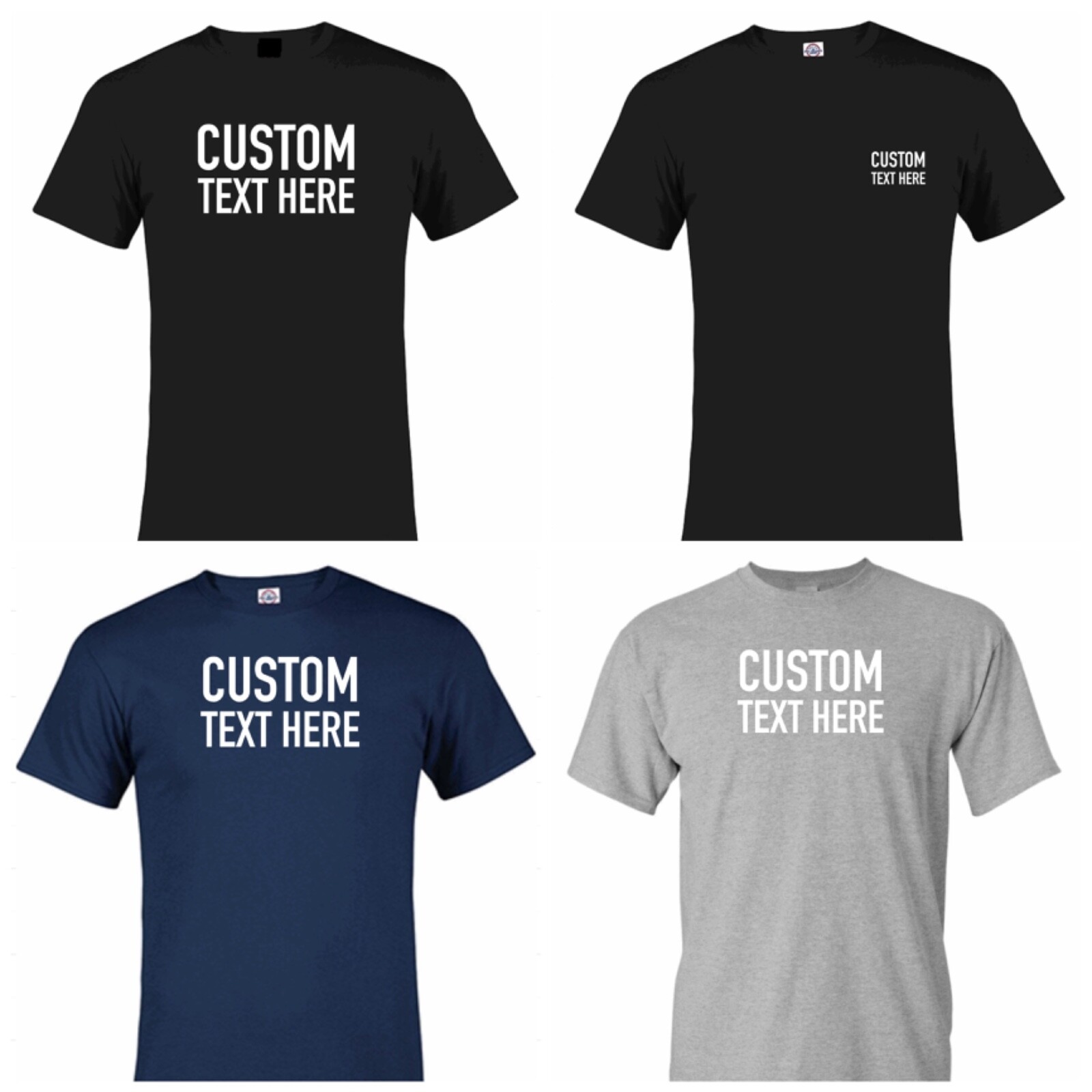 Custom Company Logo Text Personalized Shirt Mens Size Small Medium Large XL gallery