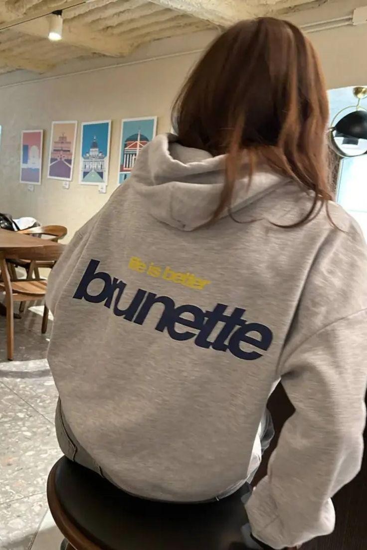 Life Is Better Brunette Hoodie Streetwear gallery