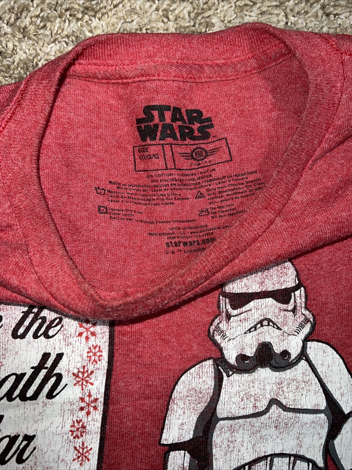 Star Wars Save The Death Star Mens T Shirt Large Short Sleeve Red gallery