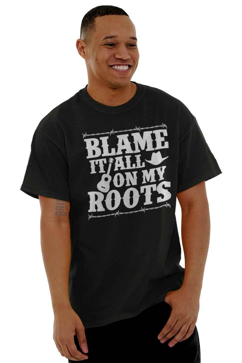 Southern Country Blame It All On My Boots Womens or Mens Crewneck T Shirt Tee gallery
