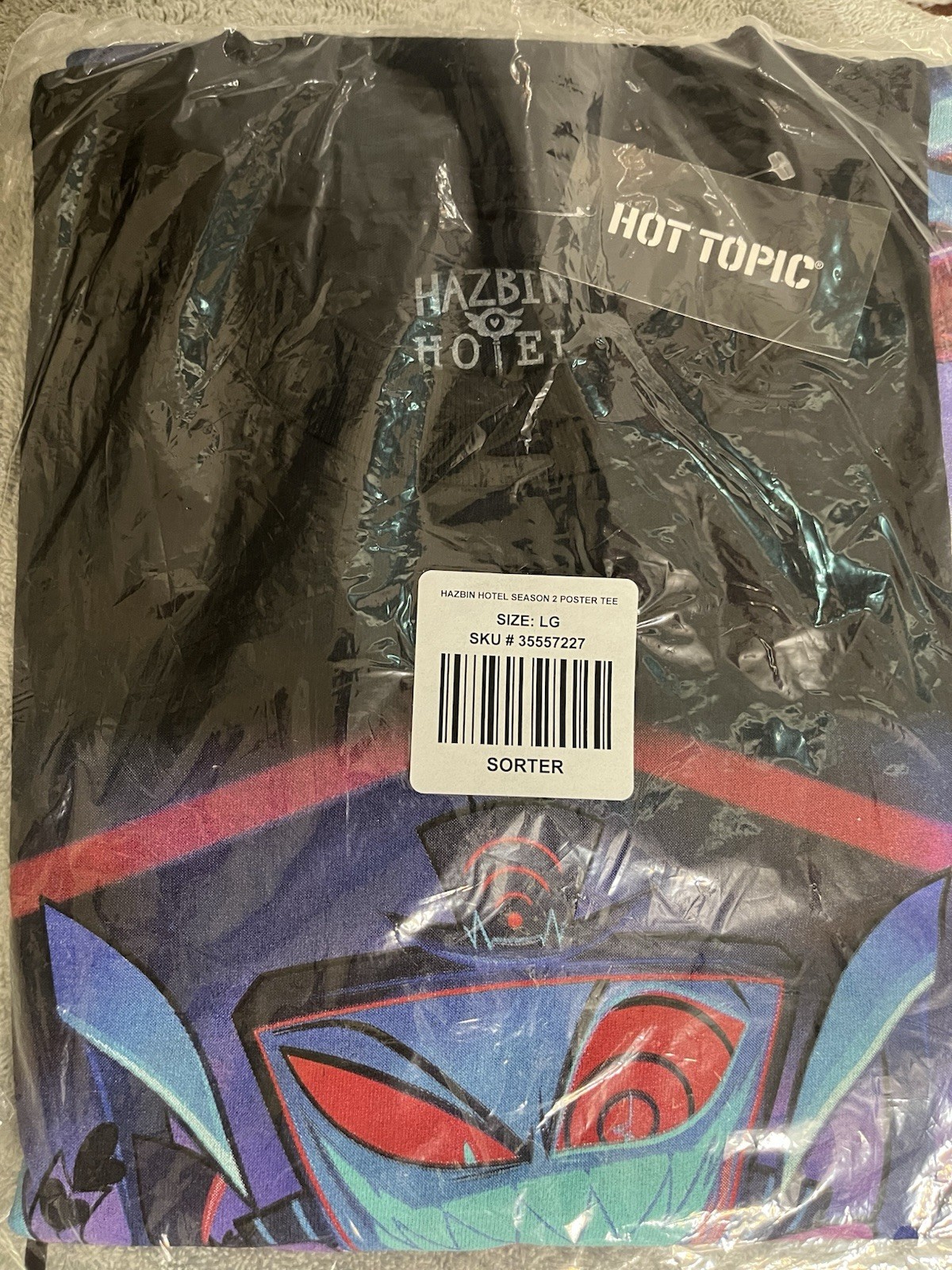 Hazbin Hotel Shirt Lot of 2 Size Large 1 NWT & 1 Used 1 Used See Description gallery