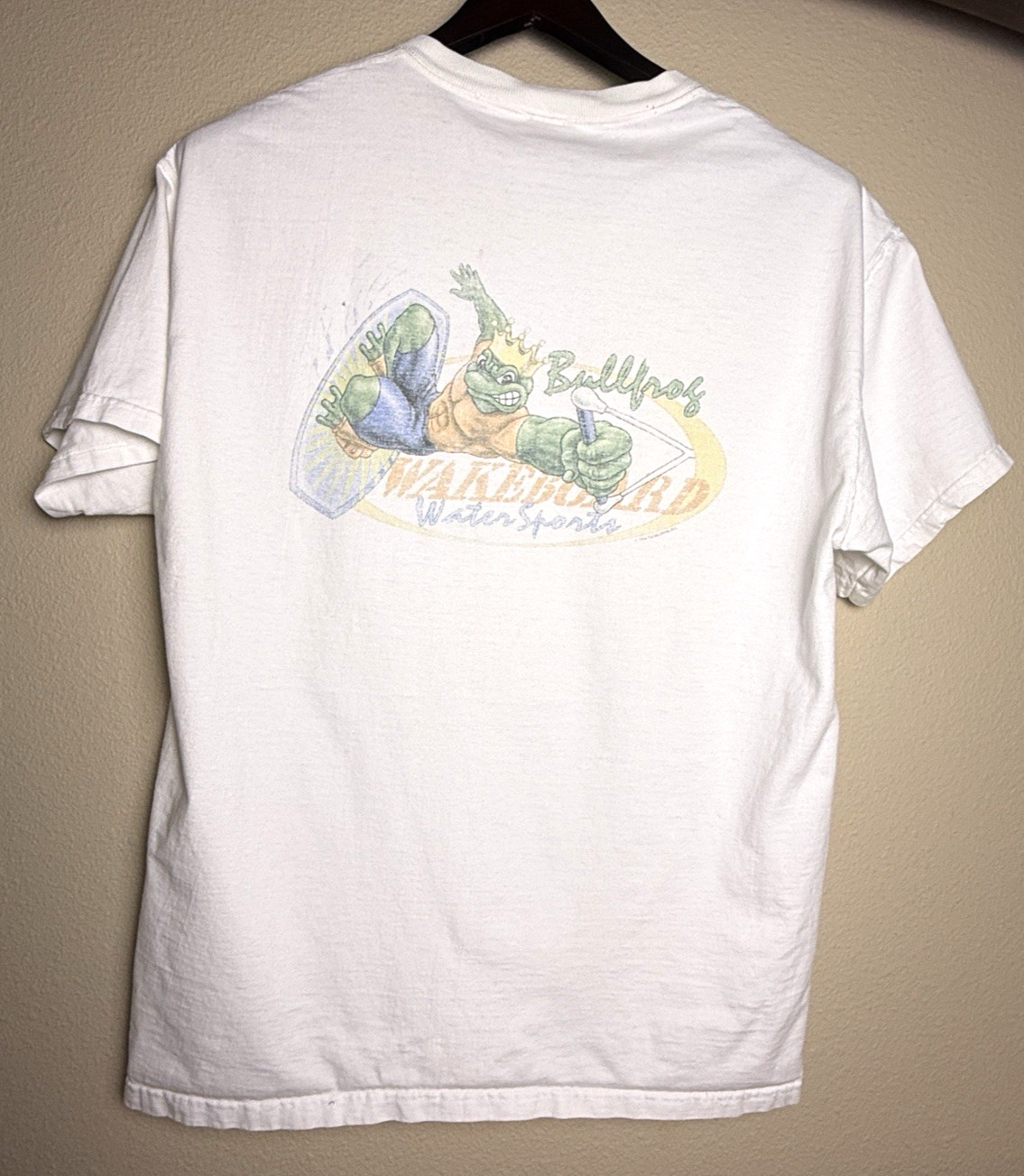 Vintage Y2K Bullfrog Wakeboard Watersports T Shirt XL Frog Graphic Tee gallery