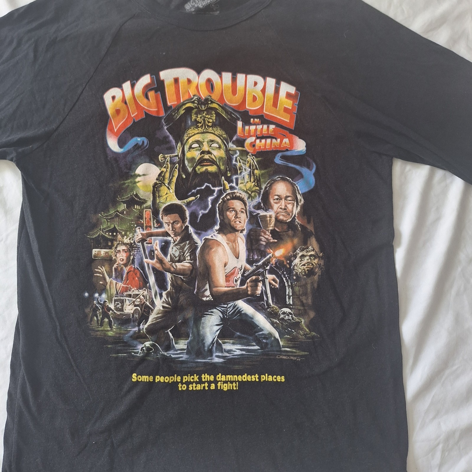 Fright Rags Big Trouble In Little China Shirt Men's L Long Sleeve John Carpenter gallery