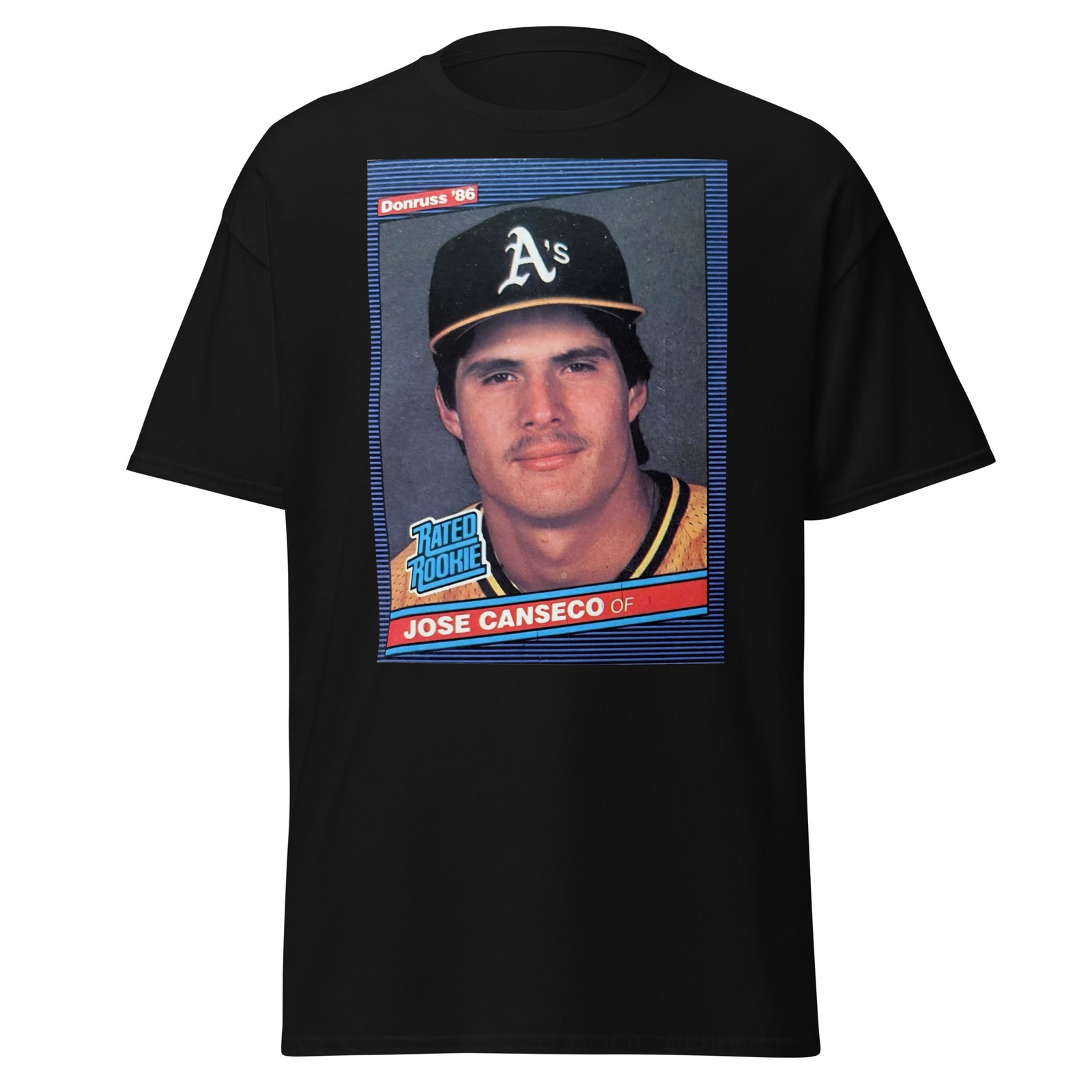 1986 Donruss Jose Canseco Rated Rookie Tshirt