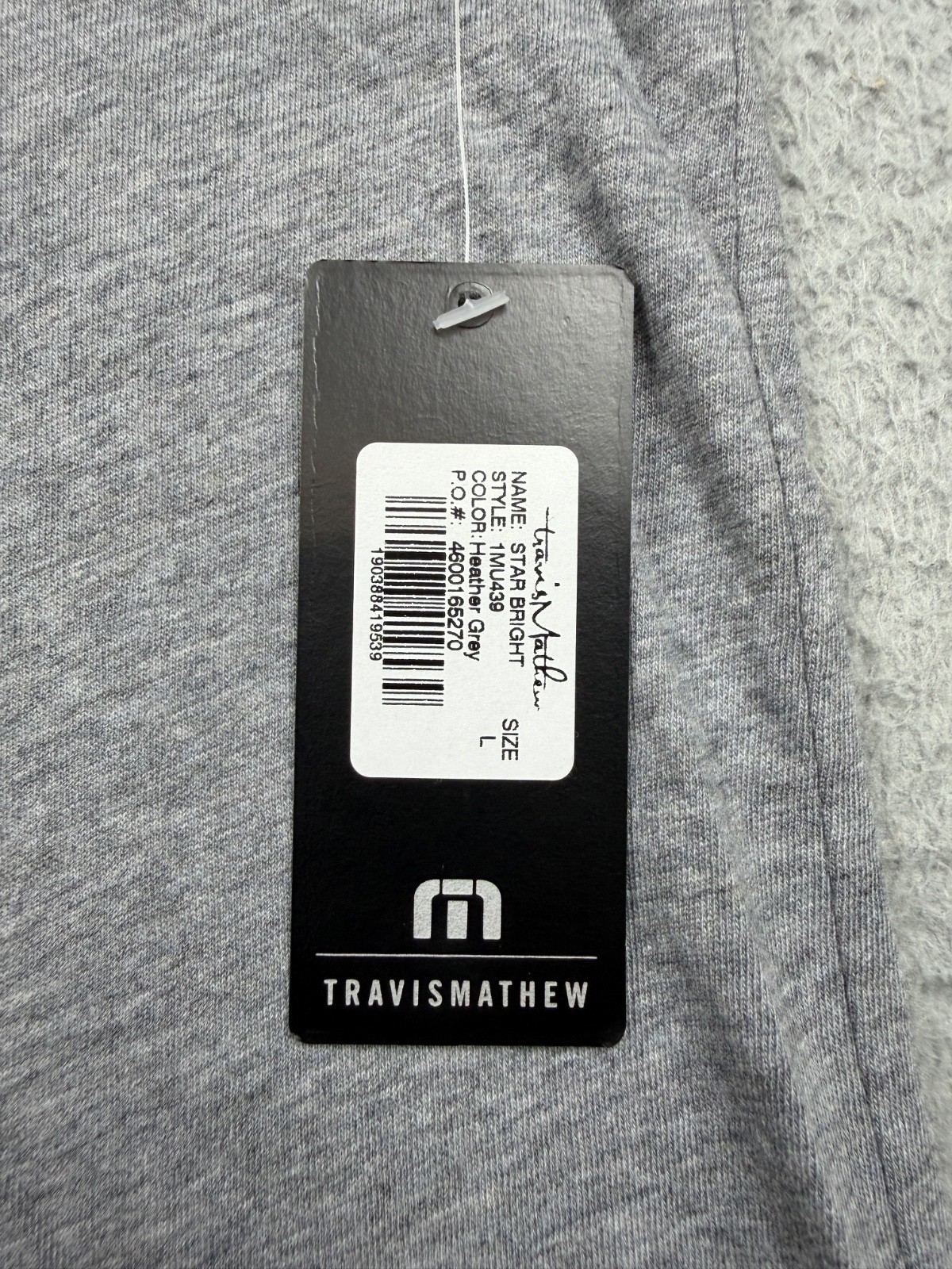 Travis Mathew Graphic T Shirt Mens Large Gray Star Stripes Pima Cotton Logo Flag gallery