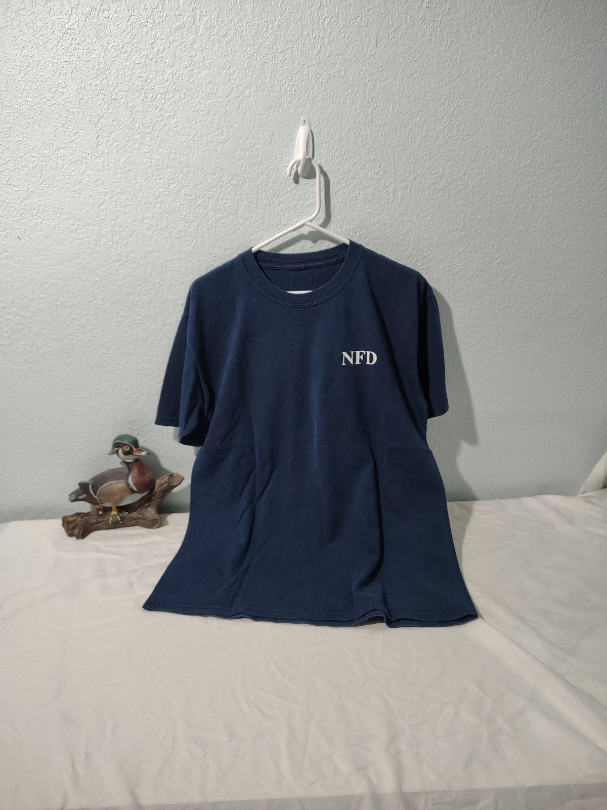 y2k Nashville TN Fire Rescue Blue Graphic T-Shirt Large free shipping B120 gallery