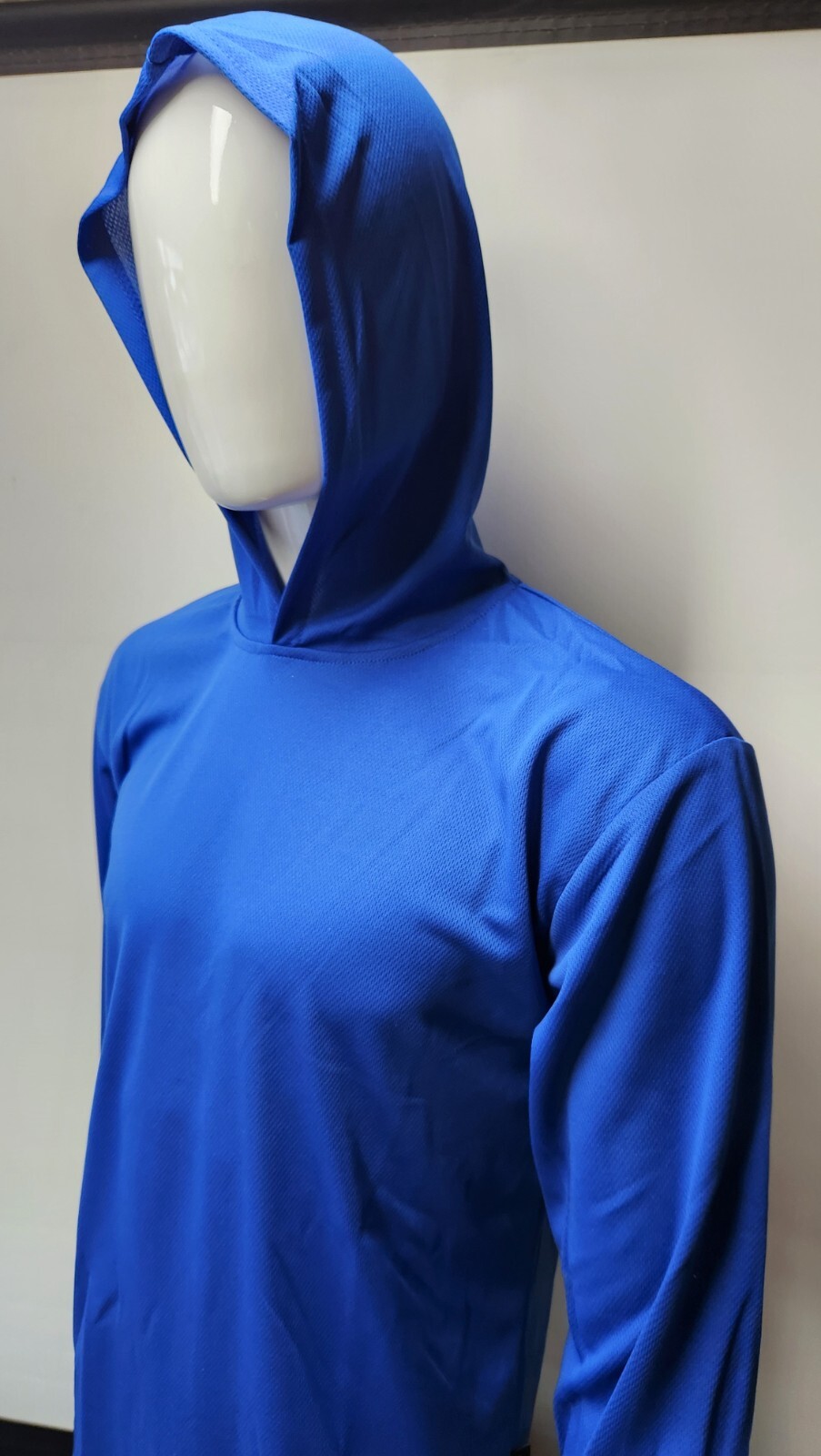 BLACK, Grey, BLUE Long Sleeve Safety Shirt With Hoodie, Polyester Birdeye Mesh gallery