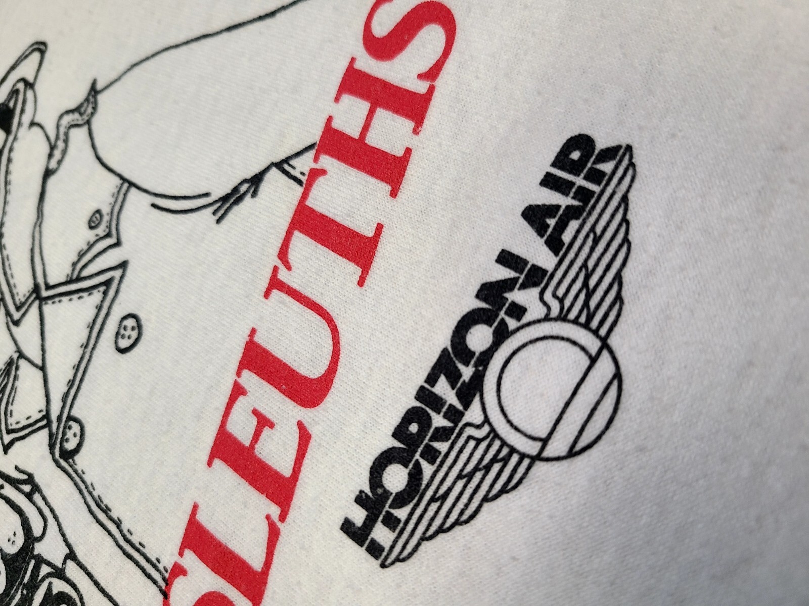 Vintage Horizon Air Shirt Size Large Cargo Sleuths Airlines Flying Pilot 90's gallery