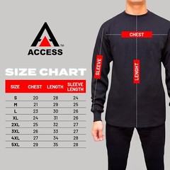Access Men’s Heavyweight Long Sleeve Thermal Crew Neck Top