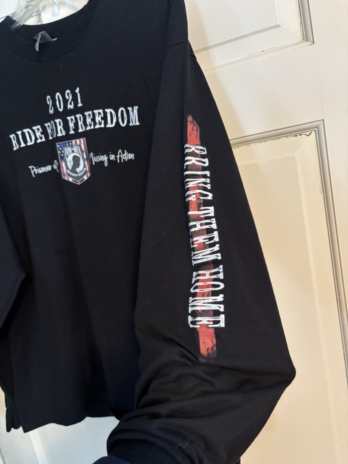2021 POW/MIA Ride For Freedom long Sleeve T-Shirt Size XL. 50/50 Cotton/poly.EUC gallery