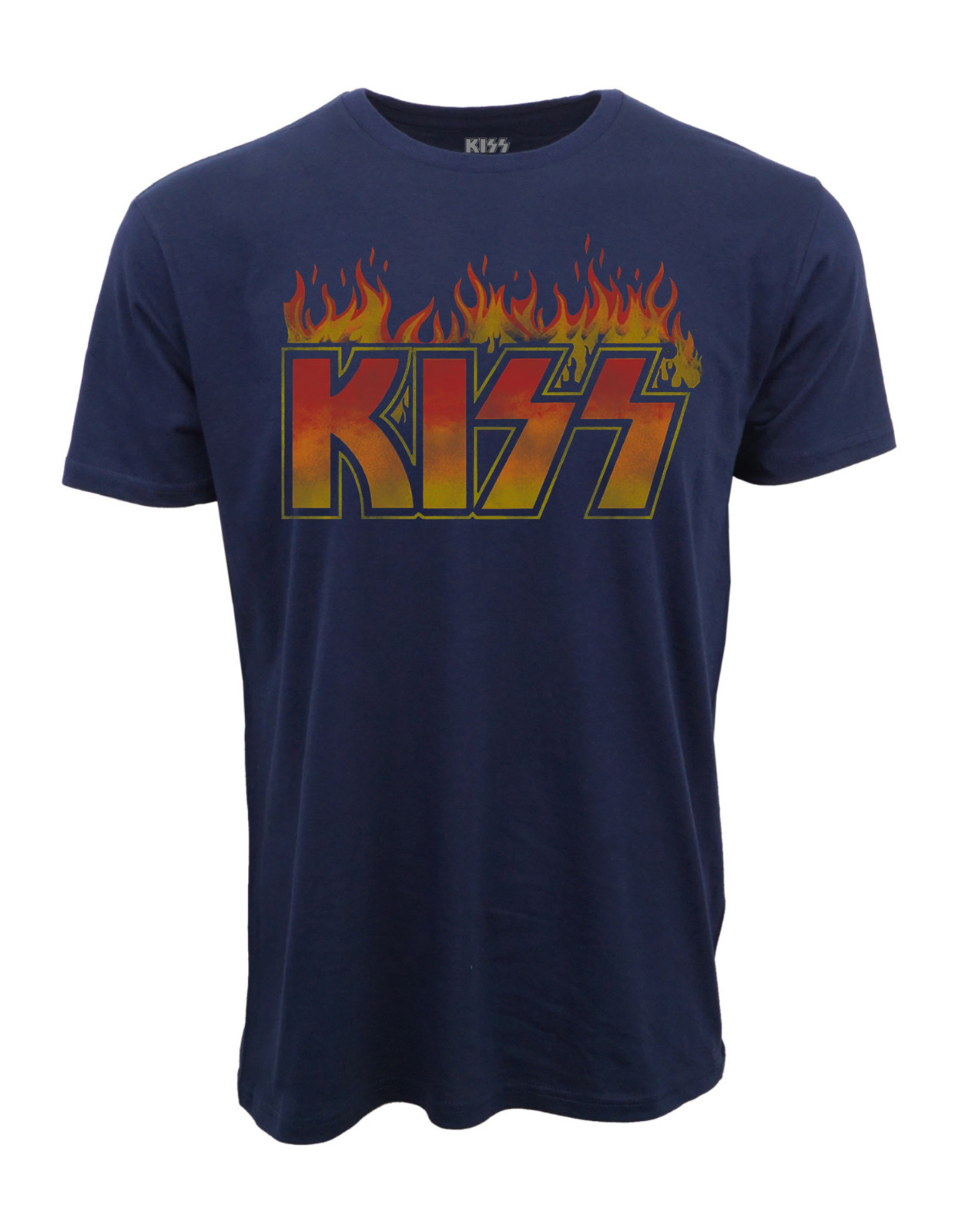 KISS ON FIRE GRAPHIC LOGO T SHIRT gallery