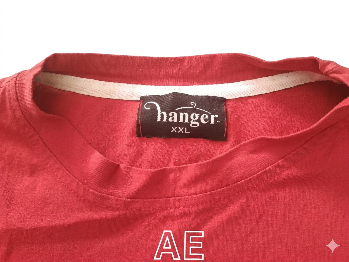 Men's Red T-Shirt "Hanger" Graphic Print Size XXL Casual Tee gallery
