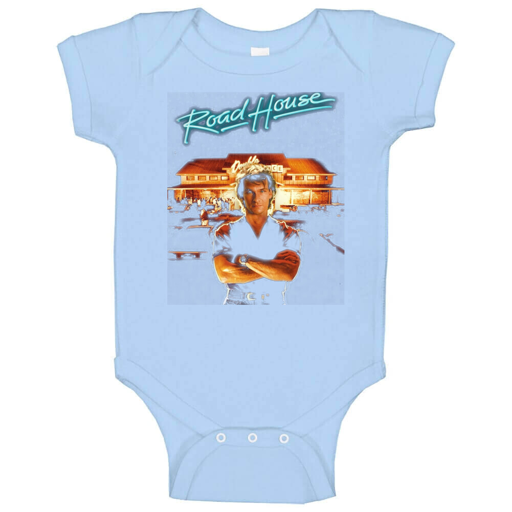 Roadhouse Patrick Swayze Retro 80's Movie Baby One Piece gallery