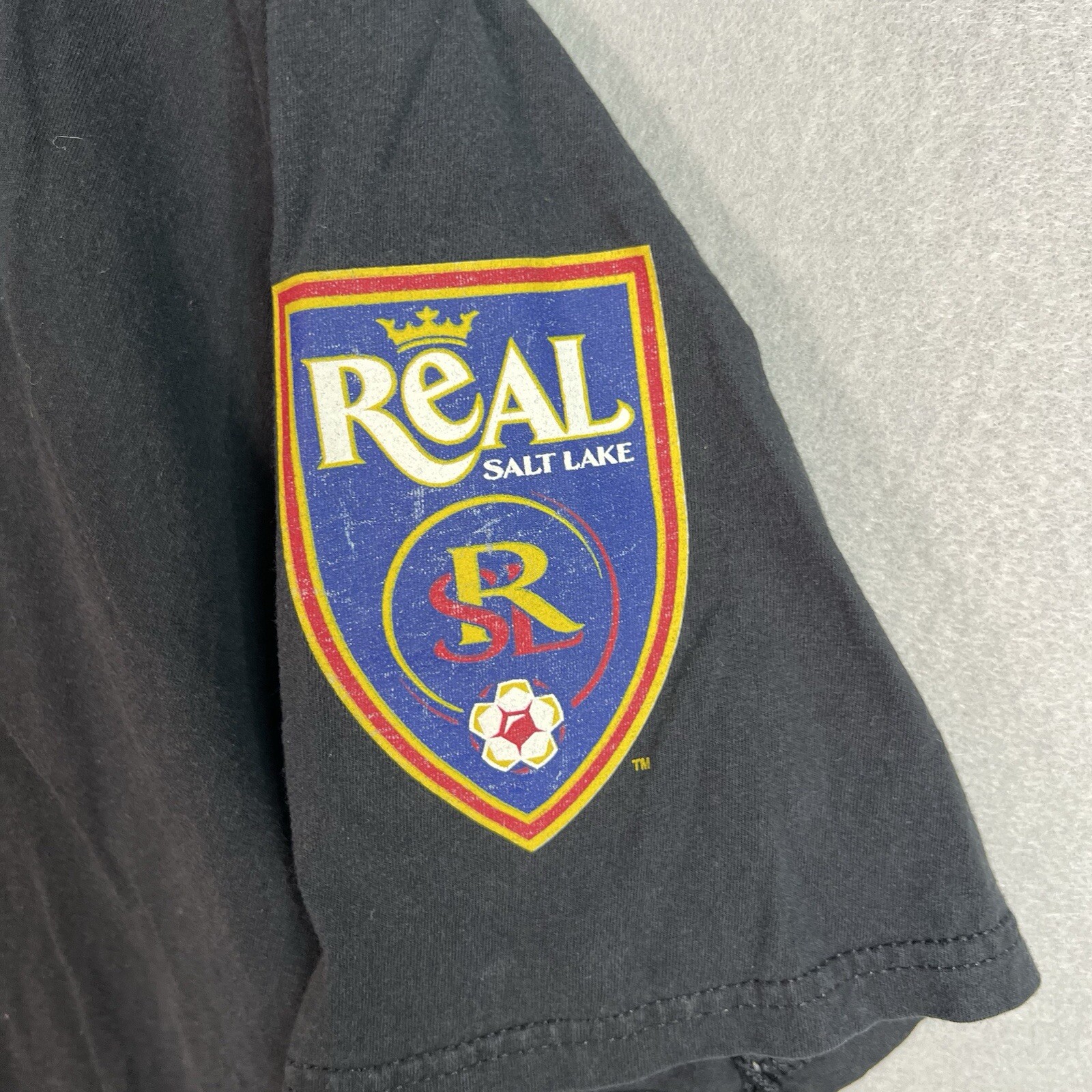 Adidas Go To Real Salt Lake Soccer T Shirt Adult XL Black Mens gallery