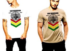 Reggae T-Shirt Jah Warrior Haile Selassie I Jah Rebel Army Rastafarian Roots Tee