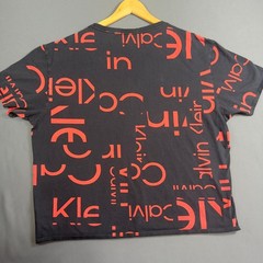 Calvin Klein Short Sleeve Black Red Logo Print T-Shirt Jet Black XL