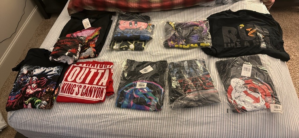 10 pack gamestop Variety Shirt Pack, ALL BRAND NEW WITH TAGS