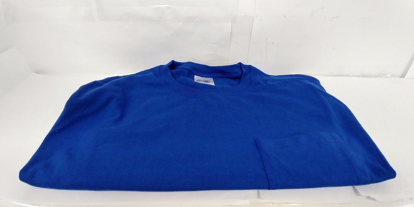 Port & Company PC55P XXL Men's 50/50 Cotton/Poly w/ Pocket T-Shirt Blue gallery