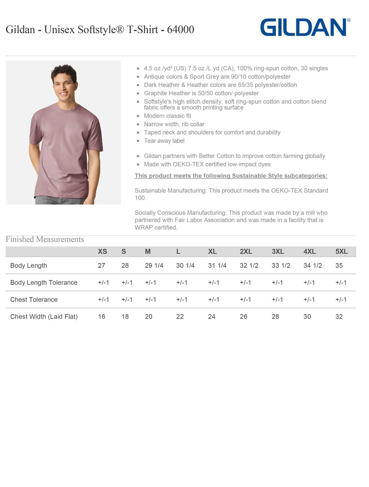 Gildan Mens T-Shirt Short Sleeves Light Weight 4.5 oz Softstyle S-XL RG640 gallery
