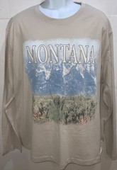 Mens Long Sleeve T-Shirt MONTANA 60% cotton blend Casual layering Original Use