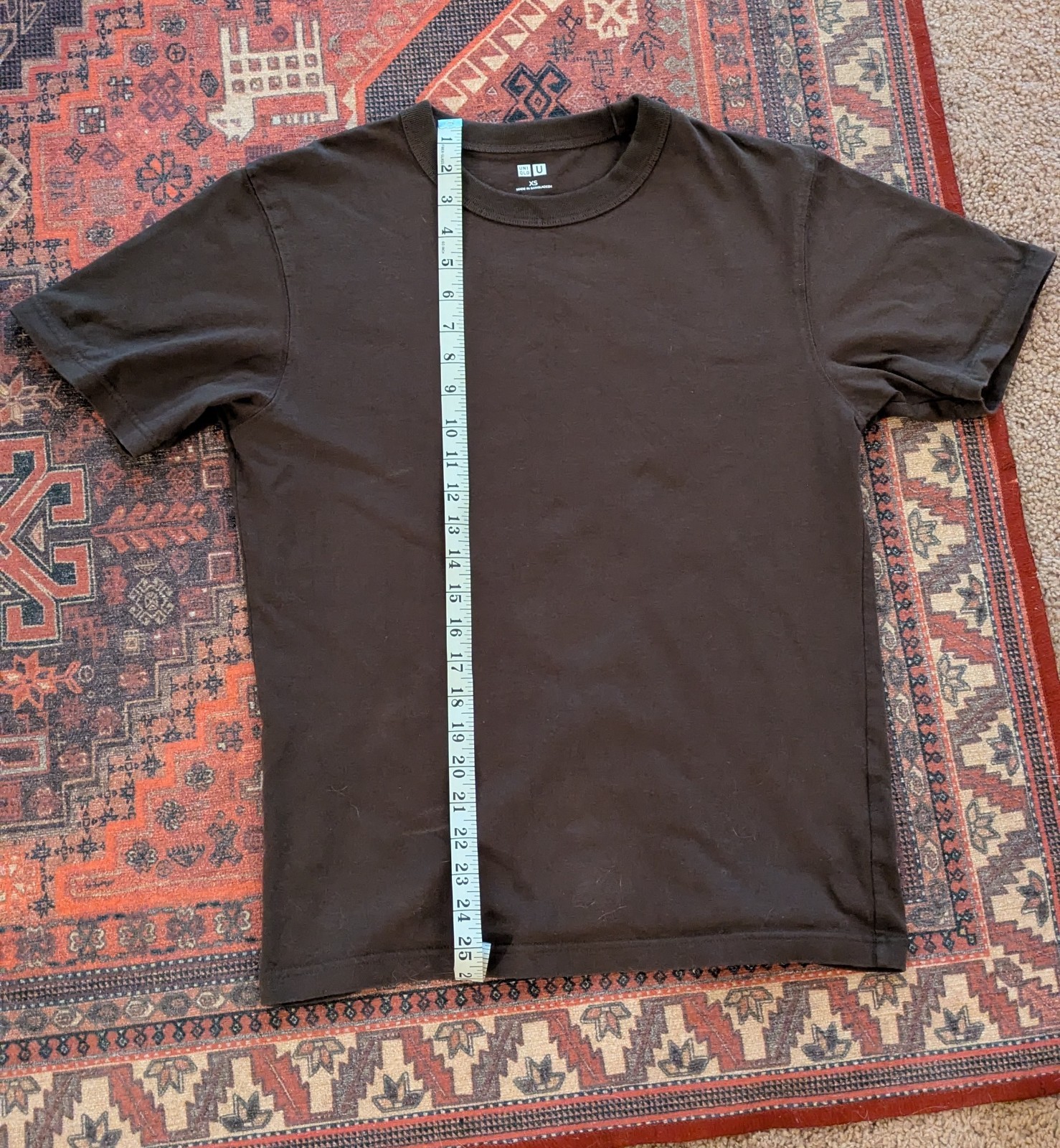Uniqlo U Men's Brown Cotton Crew Neck Short Sleeve T-Shirt Size M gallery