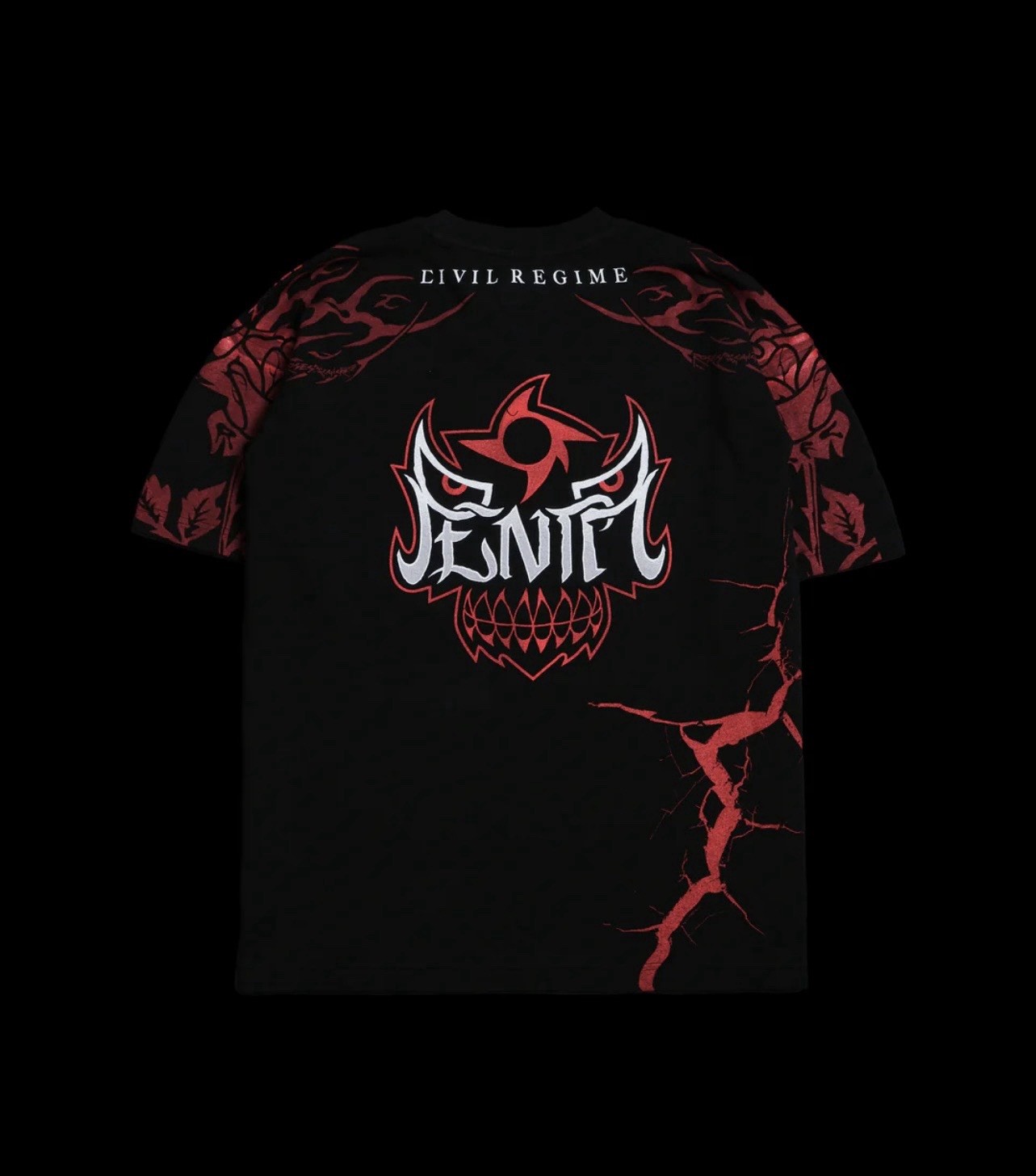 Civil Regime CERO MIEDO AMERICAN CLASSIC OVERSIZED TEE IN BLACK - Size XL gallery