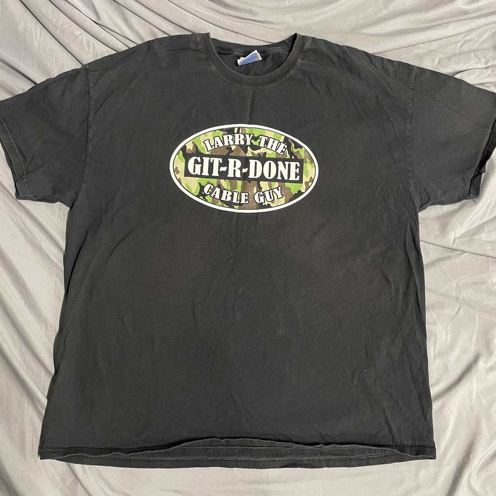 Vintage 2000s Larry The Cable Guy Git R Done Comedy Tour 2009 T Shirt Size XXL