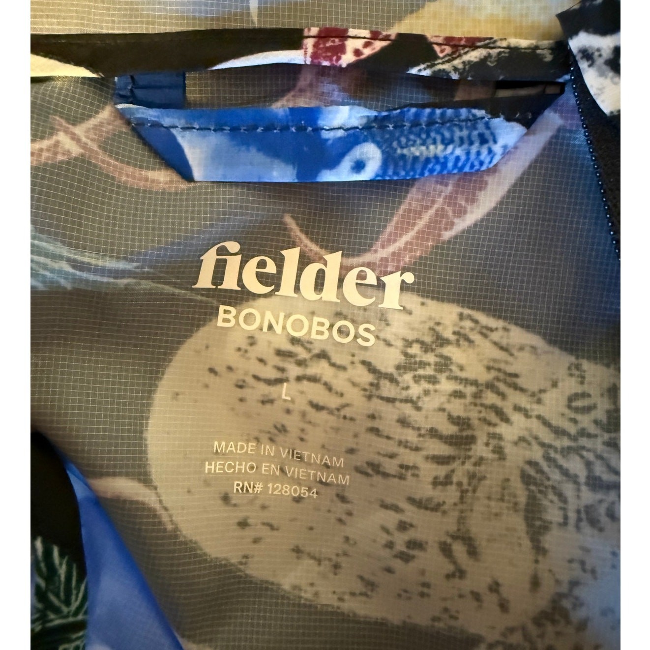 Bonobos Fielder Hoodie L | Octopus Print Oceancore Y2K Streetwear Eco Pullover gallery