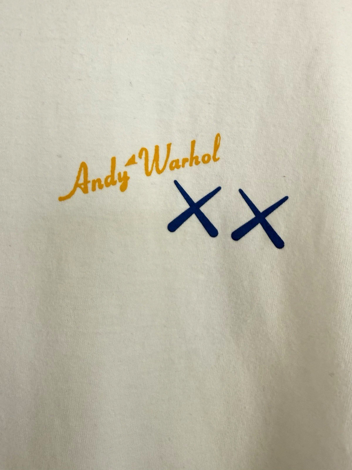 Kaws X Uniqlo Blue Andy Warhol Banana Size L White Short Sleeve Graphic T Shirt gallery