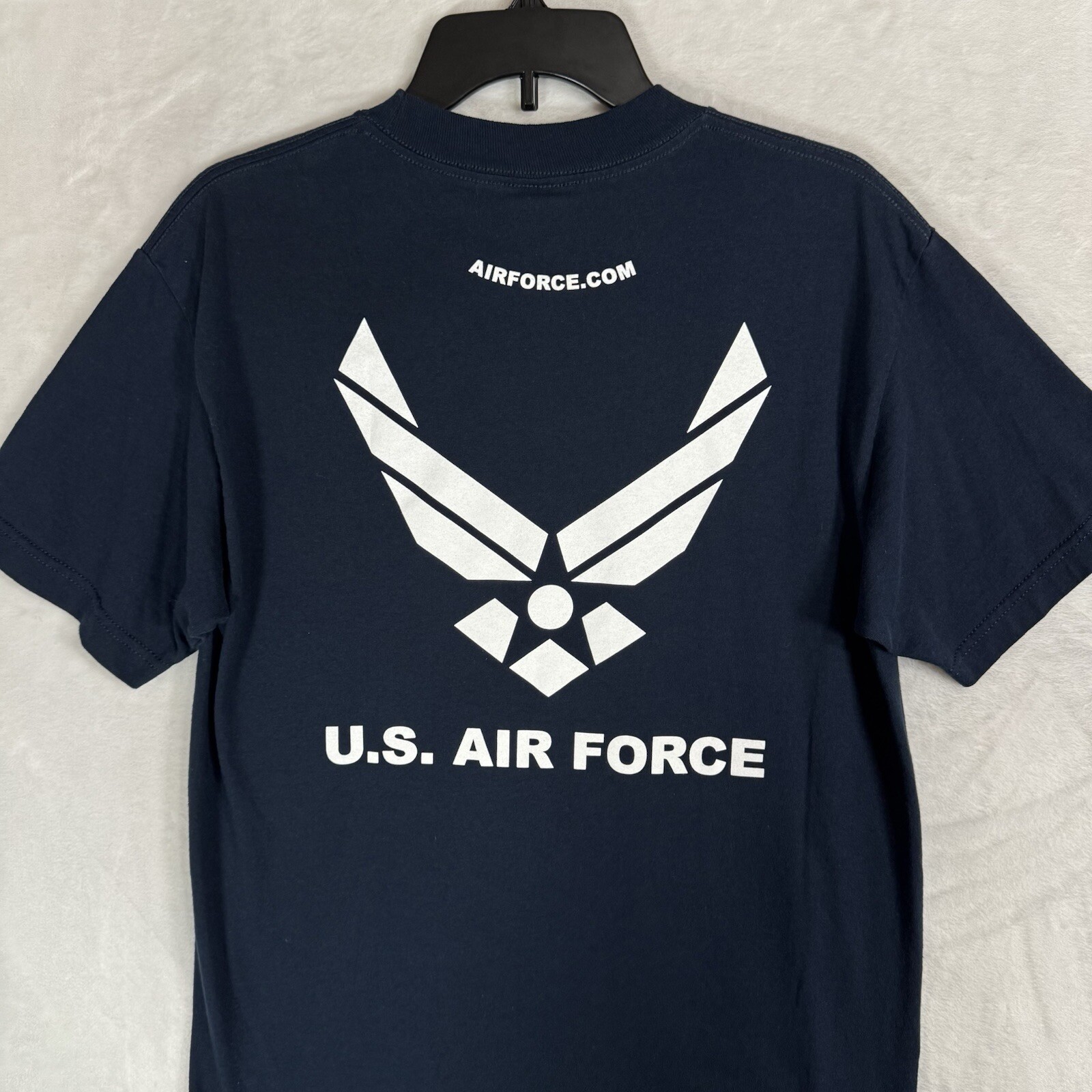 Lot 2 USAF Air Force Shield Graphic T Shirt Size M Military Training Fighter Jet gallery