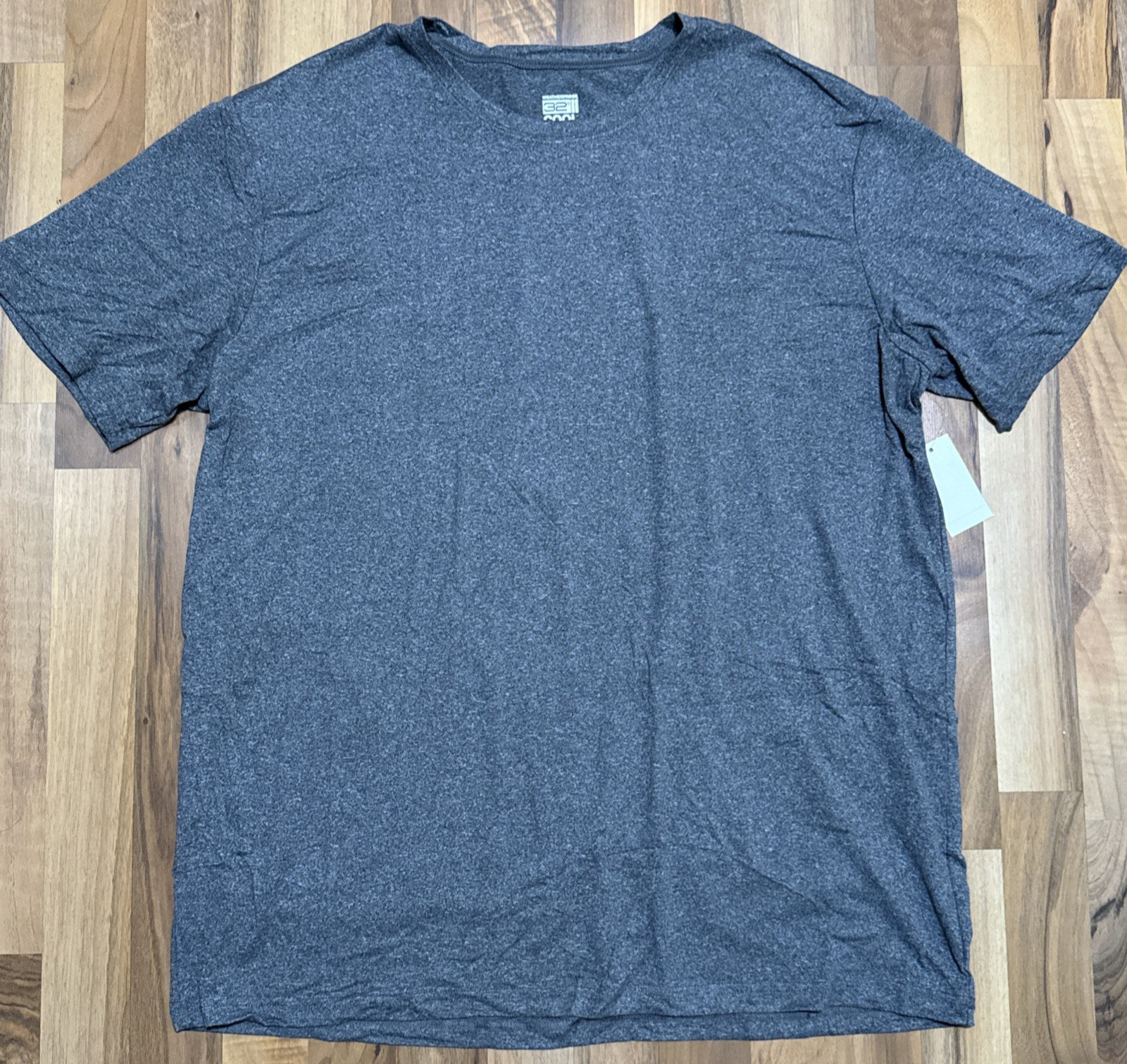 32DEGREES Weatherproof (XXL) Mens Cool Tee Short Sleeve Crew Neck Quick Dry Grey