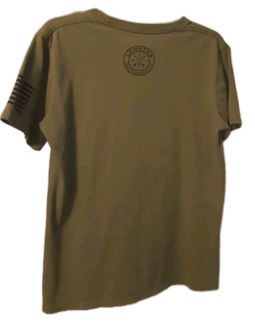 Men's T Shirt (S) Green Beret Special Forces Black Devils Longtab Brewery Olive gallery