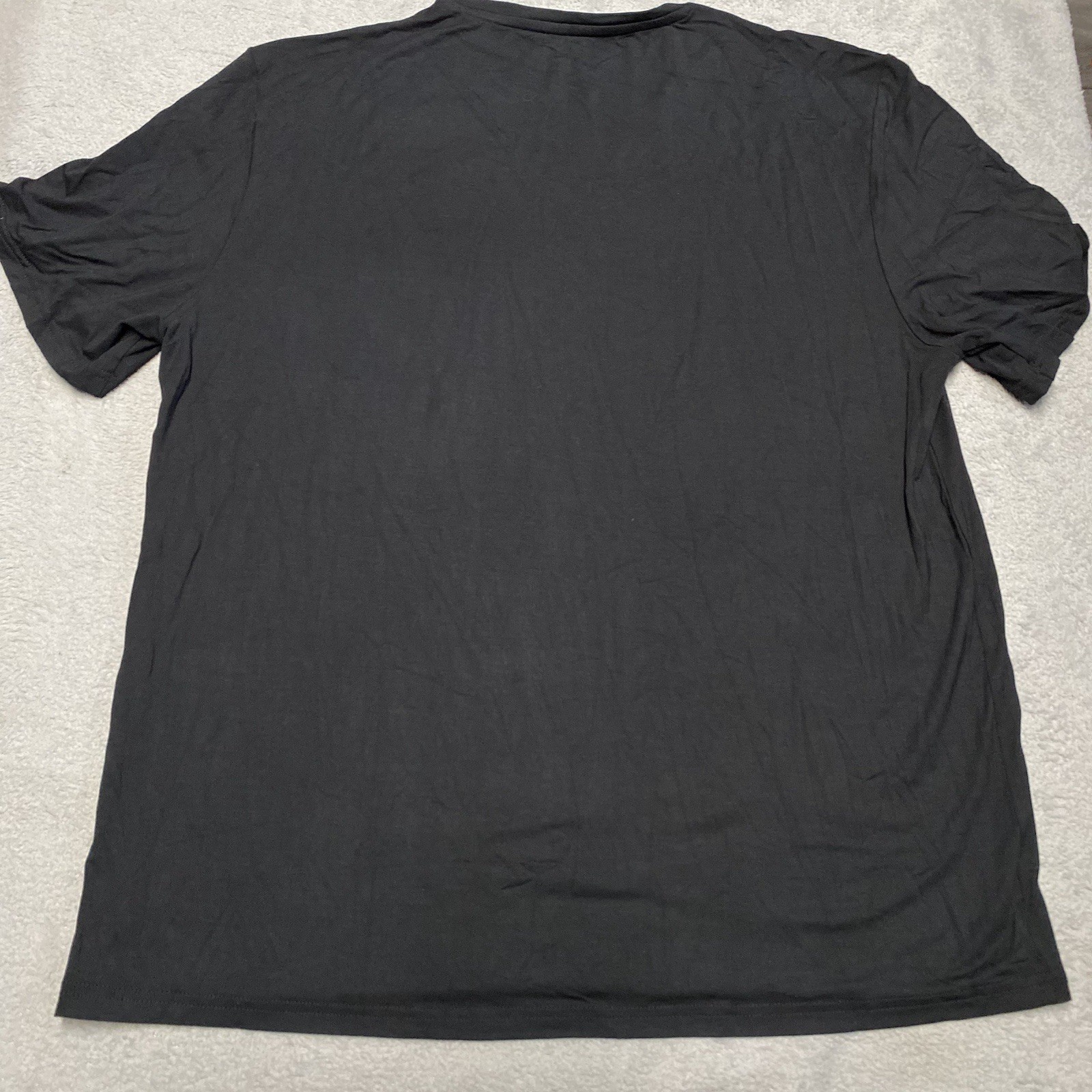 Cozy Earth Bamboo T Shirt Mens Large Black Pocket Stretch Knit Lounge NEW gallery