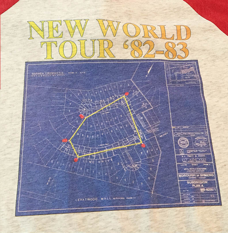 Signals 1982-83 Tour Jersey T-SHIRT FREE SHIP USA gallery