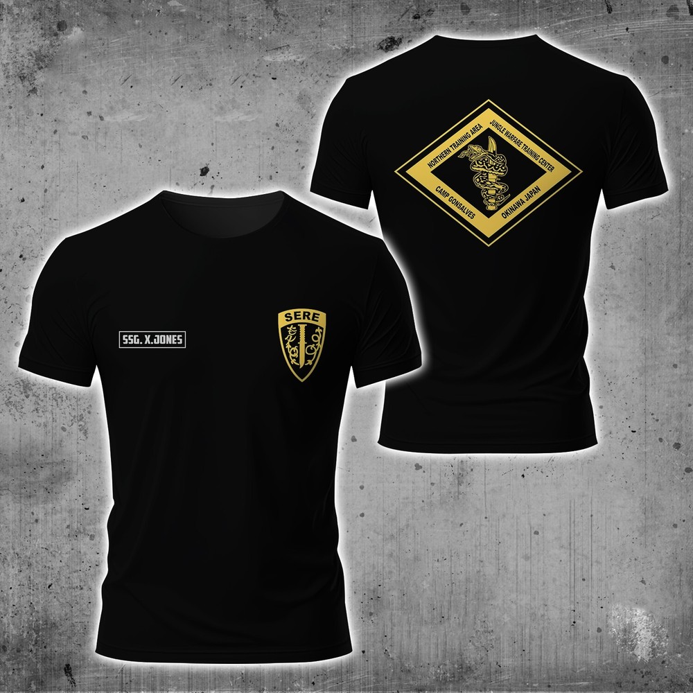 Custom Name Jungle Warfare Training SERE School Northern Training Area 3D Shirt