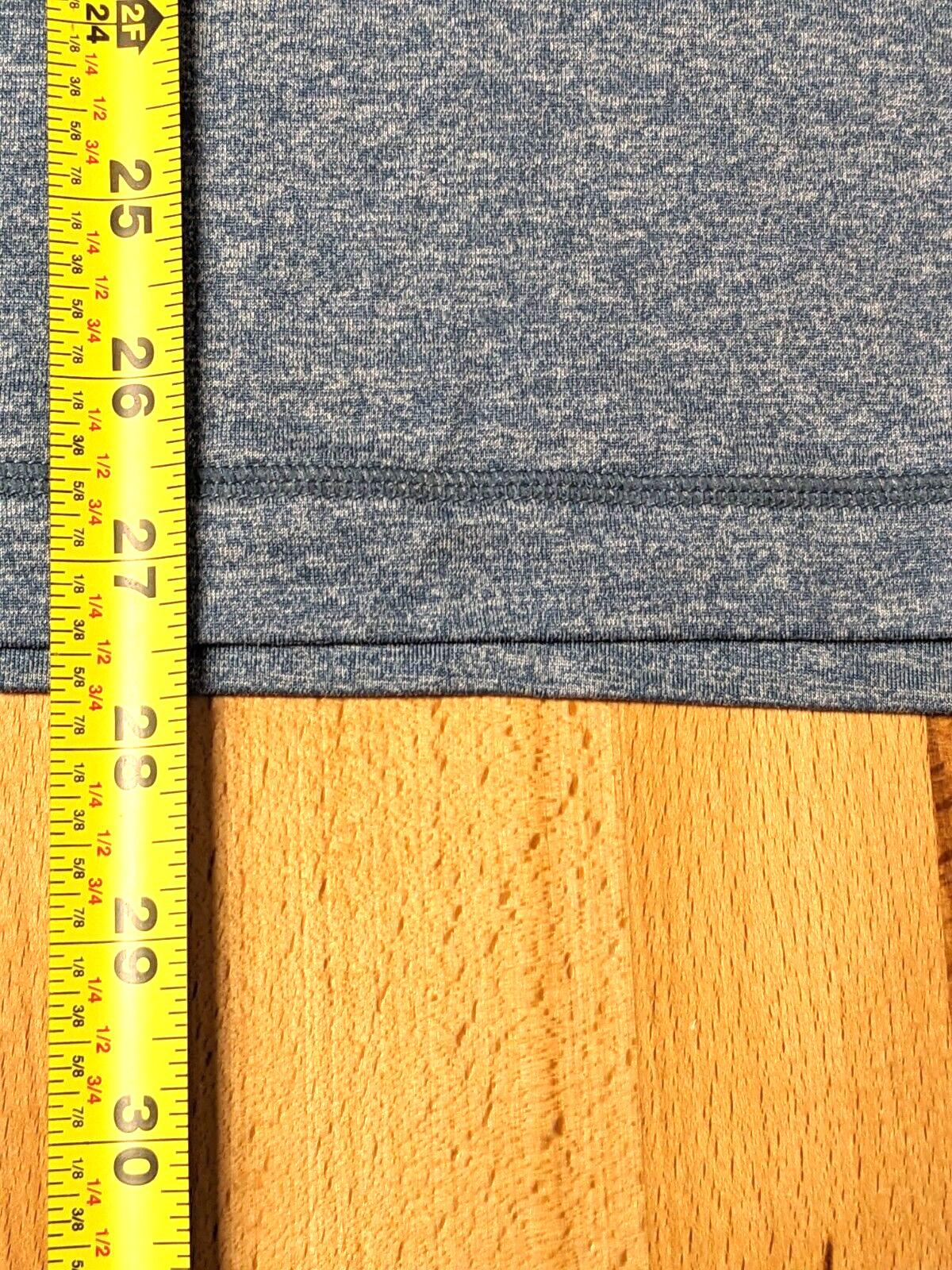Rhone Athletic Tshirt Nylon Blend Stretch Blend Heather Blue Men L Hike Gym gallery