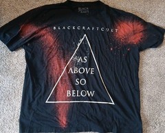 Black Craft Cult Shirt As Above So Below Mens 2XL Short Sleeve Black Goth Punk