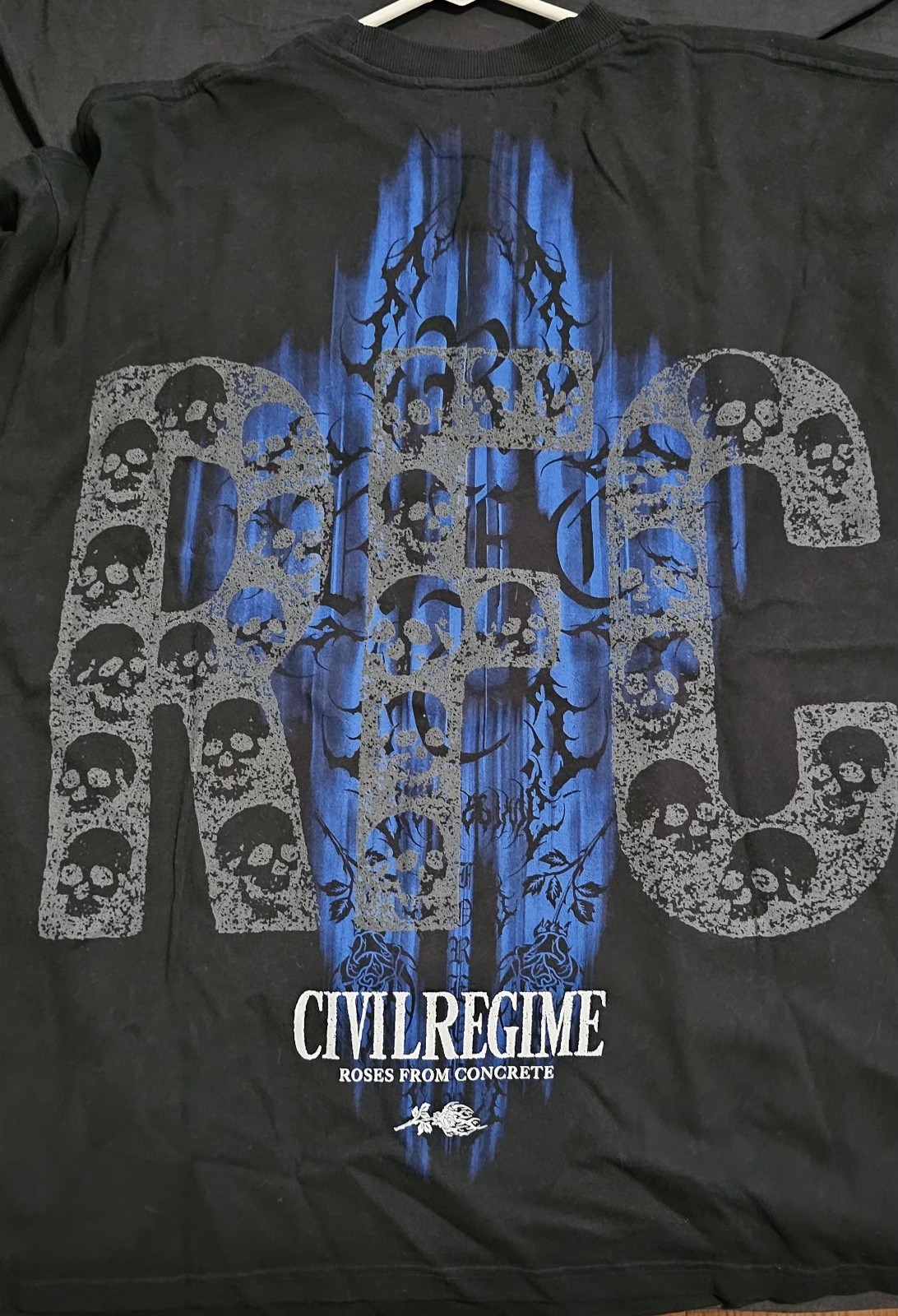 Civil Regime DeathNote Blue Silence American Classic Oversized Tee in Black2XL gallery
