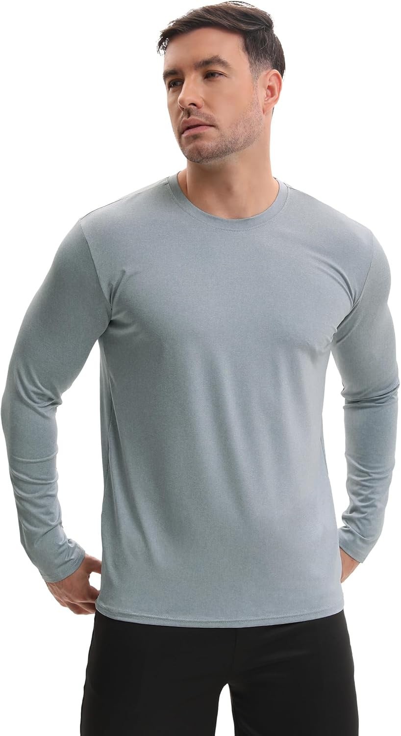 7 Pack Men's Quick Dry Long Sleeve Shirts Moisture Wicking UV UPF 50+ Sun Pro... gallery