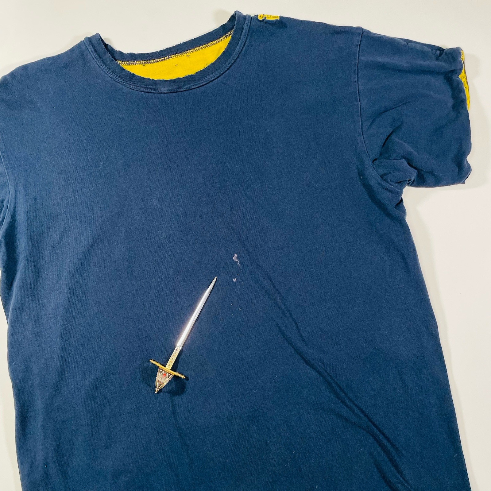 True Vintage 70s–80s Physical Education Double-Face T-Shirt L gallery