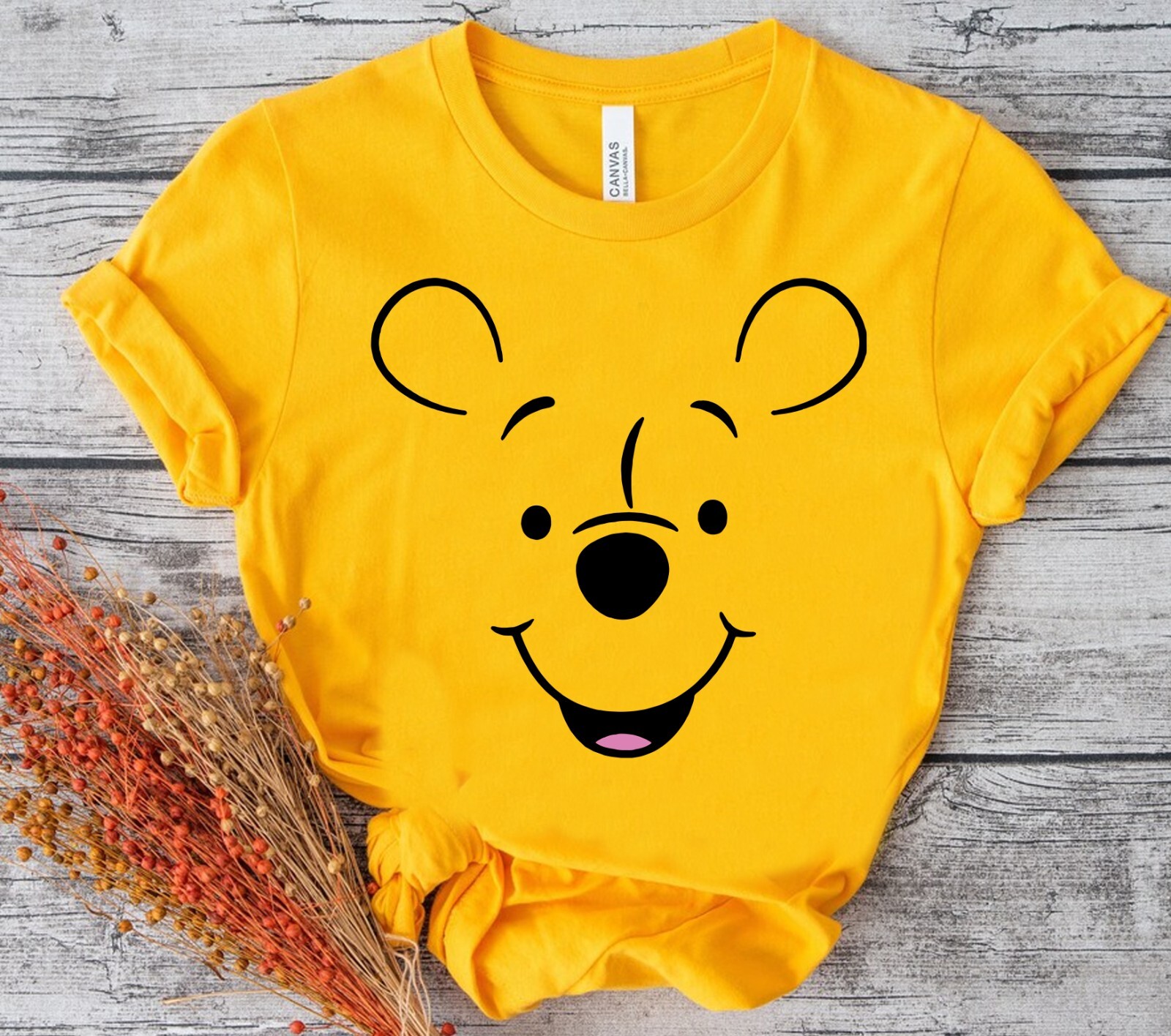 Disney Winnie The Pooh Big Face Outline Costume Halloween Unisex Adult Kid Tee gallery