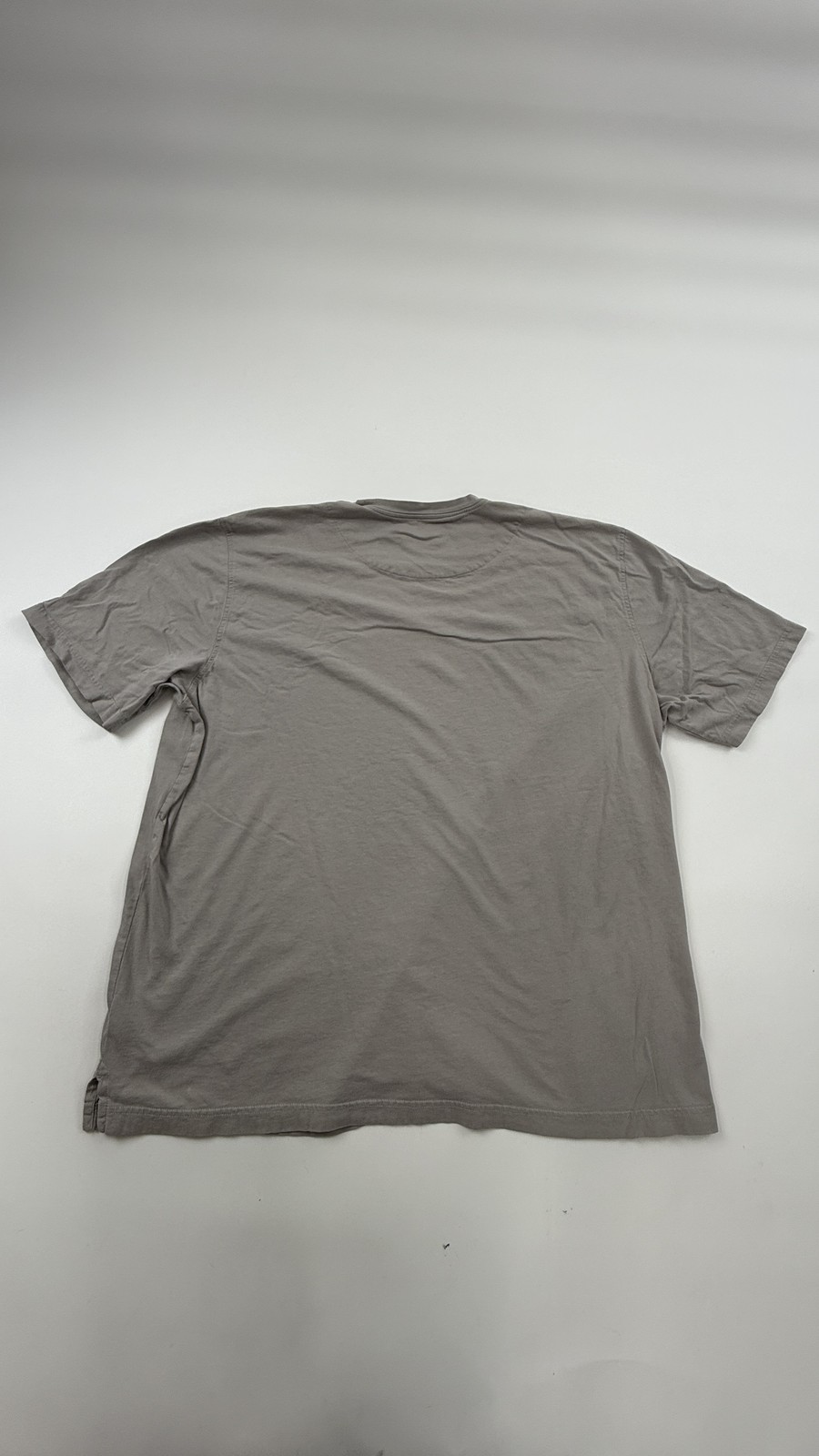 Paul Fredrick Shirt Mens 2XL Gray Cotton Silk Blend Crewneck Short Sleeve Tee gallery
