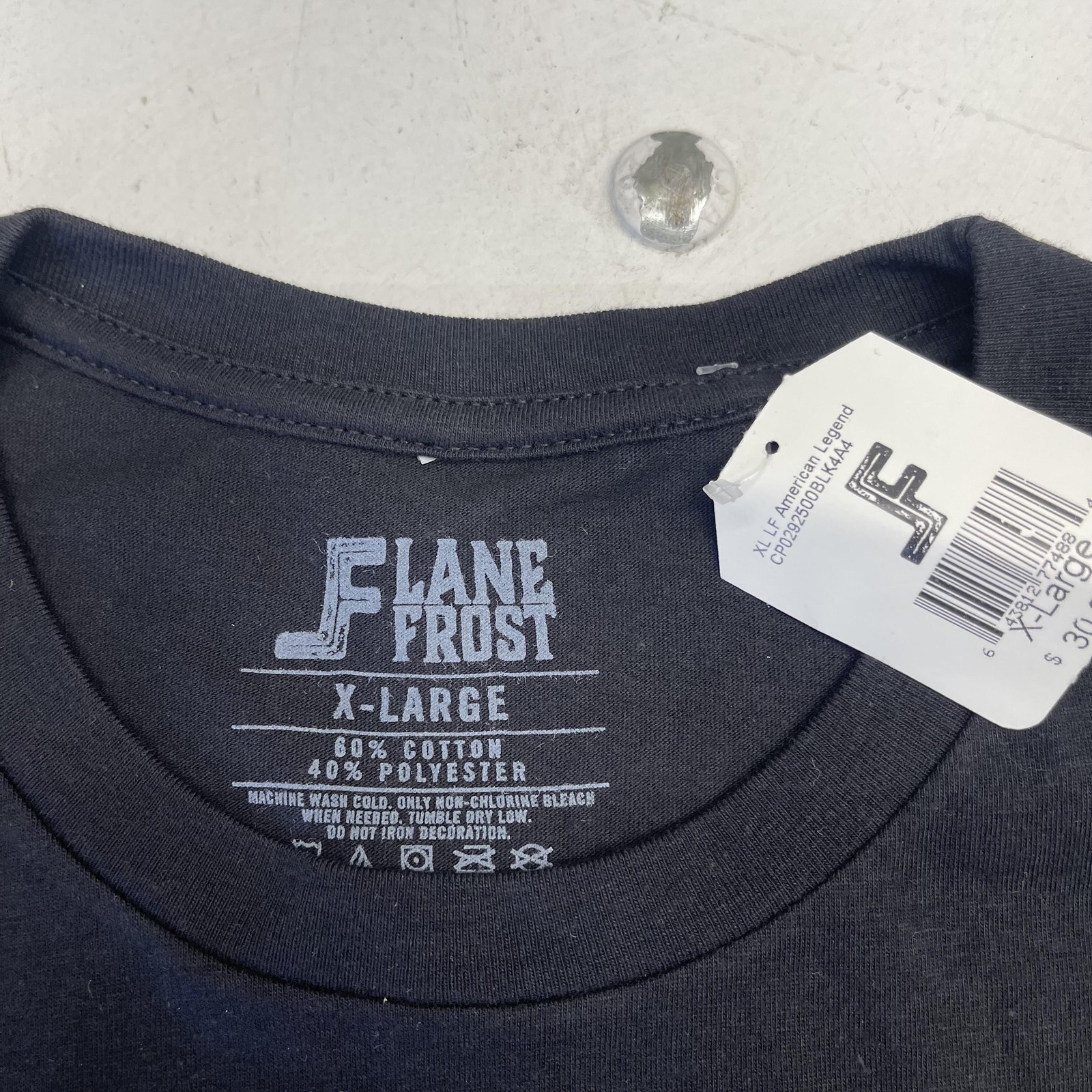 Lane Frost Shirt Mens XL Black America Forever Legends Never Die Graphic Tee gallery