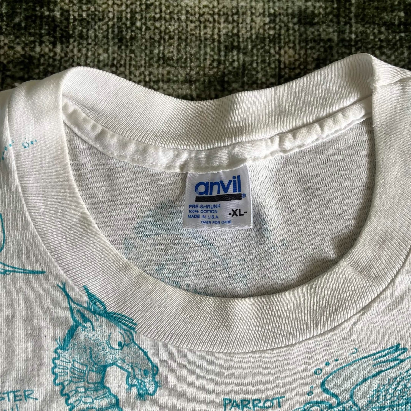 Vintage Curacao Funny Fish AOP 90s Shirt gallery