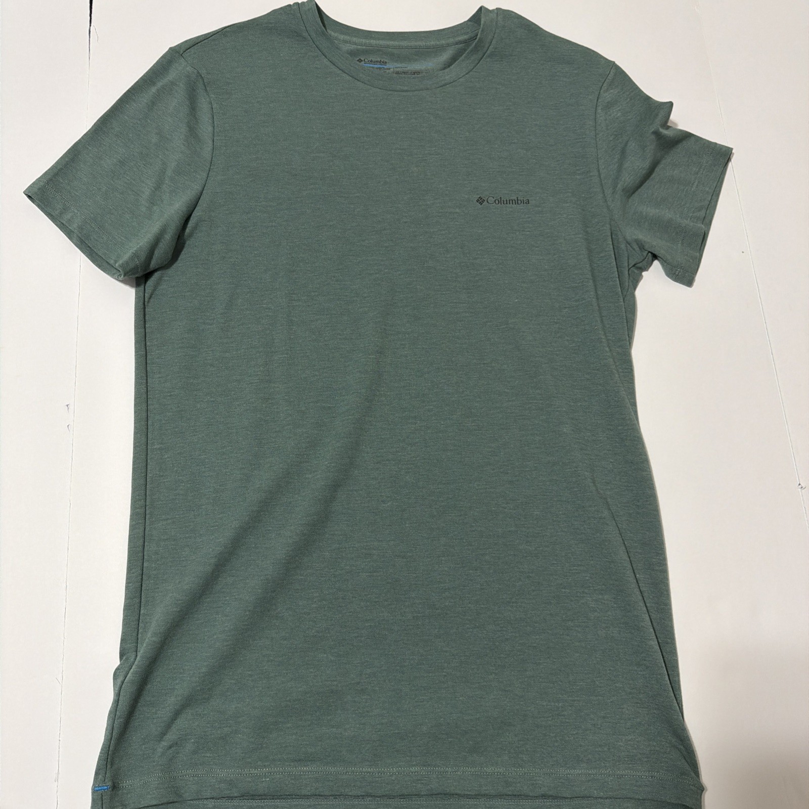 Mens Small Green Colombia T Shirt Short Sleeve U Neck